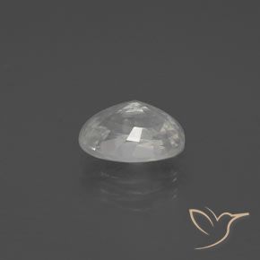 Zircon Blanc chaud naturelle ovale, 2.22 ct, VVS