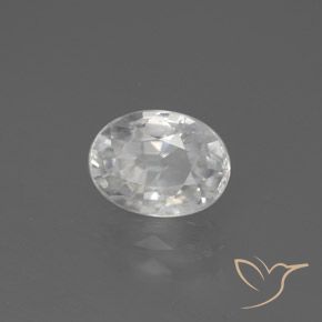 Zircon Blanc naturelle ovale, 3.05 ct, VVS-VS