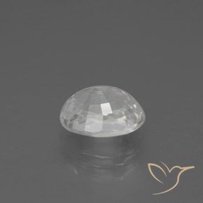 Zircon Blanc naturelle ovale, 3.05 ct, VVS-VS