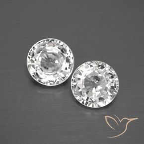 3.59ctw Naturel Blanc Zircon, Tour, VVS-VS
