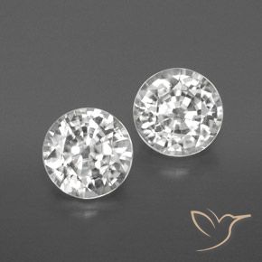 3.59ctw Naturel Blanc chaud Zircon, Tour, VVS