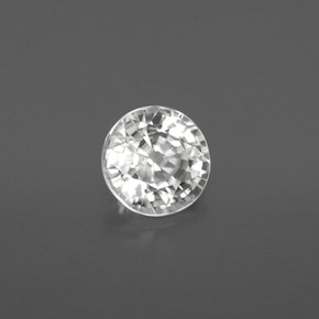 Zircon blanc naturelle coupe roude, 1,82 ct, VVS