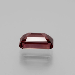 Zircon rose naturelle taille émeraude, 3,13 ct, VVS