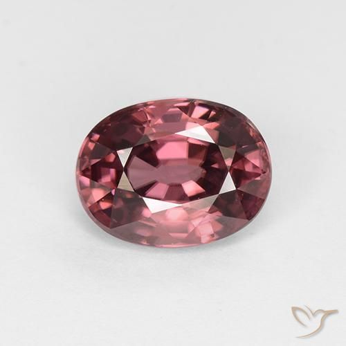 3.44ct Naturel Rouge merlot Zircon, ovale, VVS