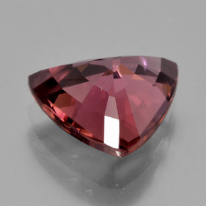 Zircon rose naturelle trillion, 3,29 ct, VS