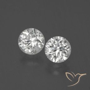 2.59ctw Naturel Blanc Zircon, Tour, VVS-VS