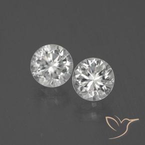 2.71ctw Naturel Blanc Zircon, Tour, VVS-VS