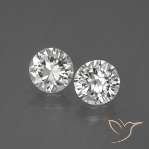 2.49ctw Naturel Blanc Zircon, Tour, VVS-VS