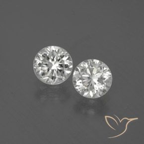 2.83ctw Naturel Blanc Zircon, Tour, VVS-VS