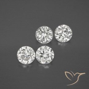 4.63ctw Naturel Blanc Zircon, Tour, VVS-VS