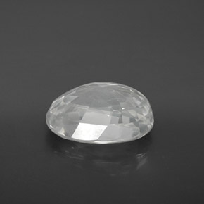 Zircon blanc naturelle coupe ovale, 10,67 ct, VVS-VS