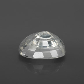 Zircon Blanc naturelle Coupe ovale, 9.84 ct, VVS-VS
