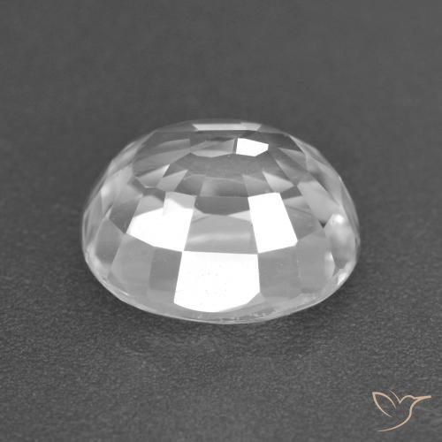 Zircon Blanc naturelle ovale, 3.01 ct, VVS