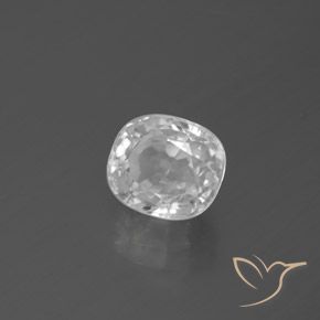 Zircon Blanc naturelle Coussin, 3.29 ct, VS