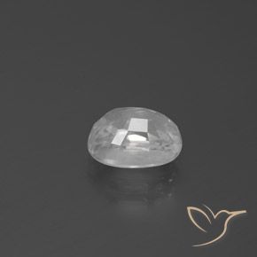 Zircon Blanc naturelle ovale, 3.36 ct, VVS