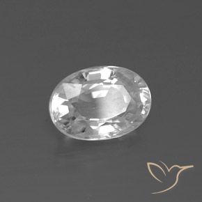 Zircon Blanc naturelle ovale, 2.25 ct, VVS
