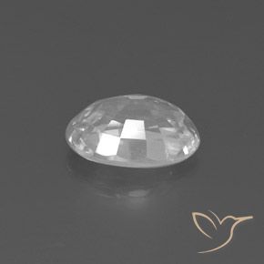 Zircon Blanc naturelle ovale, 2.25 ct, VVS