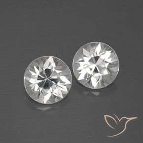 4.12ctw Naturel Blanc Zircon, Tour, VVS-VS