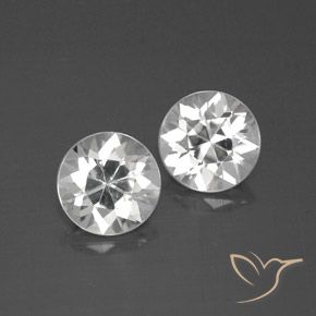 4.02ctw Naturel Blanc Zircon, Tour, VVS-VS