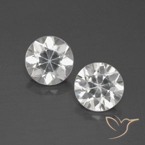4.83ctw Naturel Blanc Zircon, Tour, VVS-VS