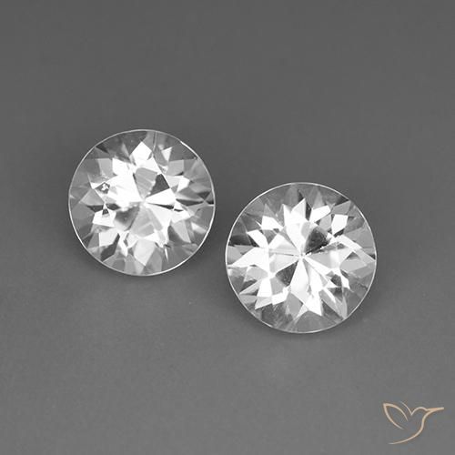 4.21ctw Naturel Blanc Zircon, Tour, VVS-VS