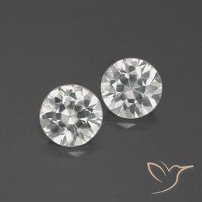 3.51ctw Naturel Blanc Zircon, Tour, VVS-VS