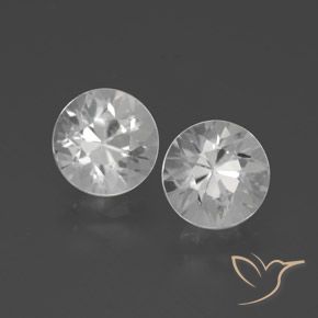 3.79ctw Naturel Blanc Zircon, Tour, VVS-VS