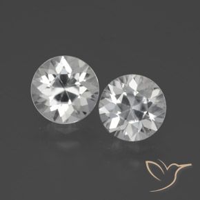 3.81ctw Naturel Blanc Zircon, Tour, VVS-VS