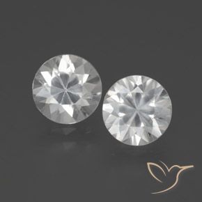 3.92ctw Naturel Blanc Zircon, Tour, VVS-VS, Photo A