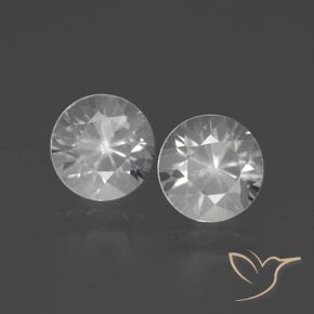 4.46ctw Naturel Blanc Zircon, Tour, VVS-VS