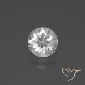 2.39ct Naturel Blanc Zircon, Tour, VVS-VS, Photo A
