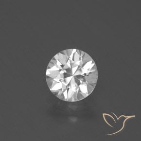 1.68ct Naturel Blanc Zircon, Tour, VVS-VS