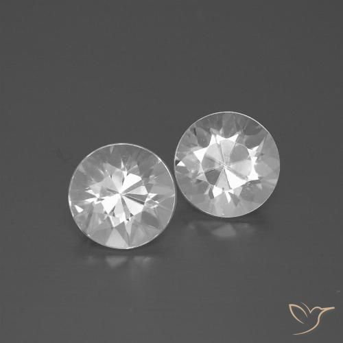 3.85ctw Naturel Blanc Zircon, Tour, VVS-VS