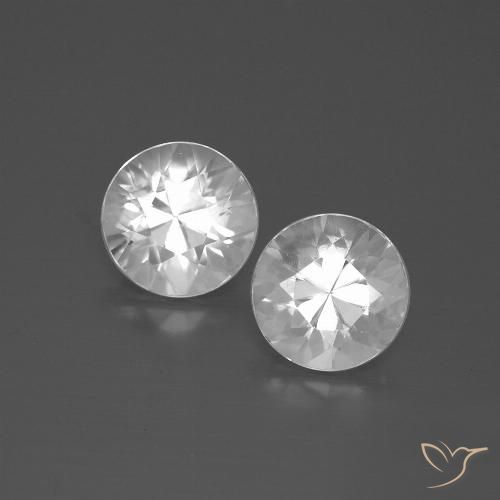4.26ctw Naturel Blanc Zircon, Tour, VVS-VS