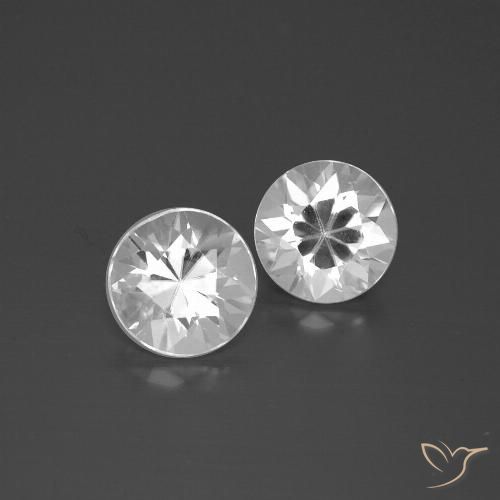 3.45ctw Naturel Blanc Zircon, Tour, VVS-VS