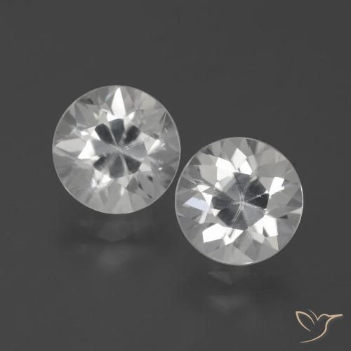 4.77ctw Naturel Blanc Zircon, Tour, VVS-VS