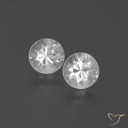 2.53ctw Naturel Blanc Zircon, Tour, VVS-VS