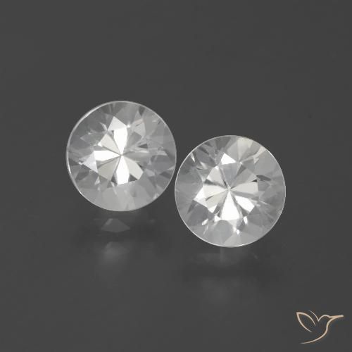3.34ctw Naturel Blanc Zircon, Tour, VVS-VS