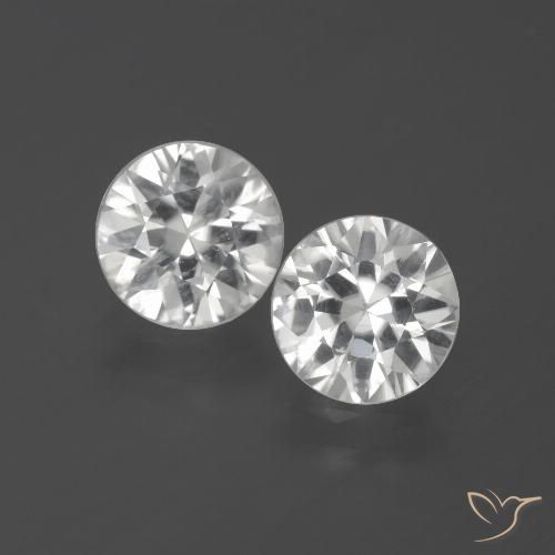 3.41ctw Naturel Blanc Zircon, Tour, VS