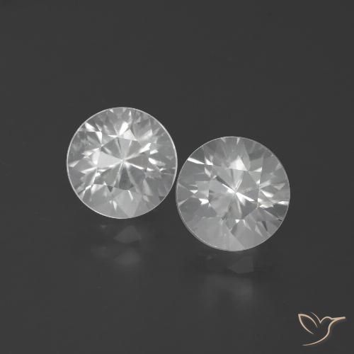 4.31ctw Naturel Blanc Zircon, Tour, VVS-VS