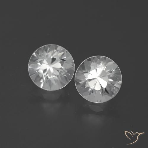 3.95ctw Naturel Blanc Zircon, Tour, VS