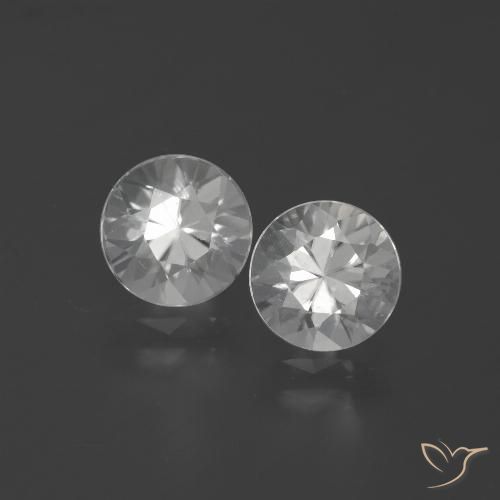 3.84ctw Naturel Blanc Zircon, Tour, VVS-VS
