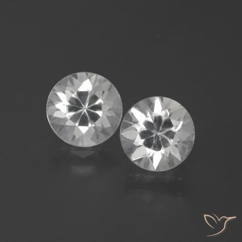 3.67ctw Naturel Blanc Zircon, Tour, VVS-VS