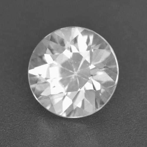 Zircon blanc naturelle coupe roude, 2,58 ct, VS