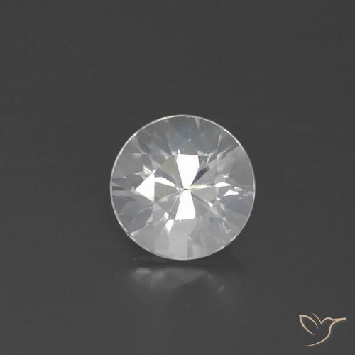 2.10ct Naturel Blanc Zircon, Tour, VVS-VS