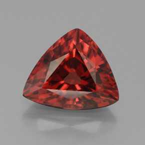Zircon rose naturelle trillion, 5,50 ct, VVS