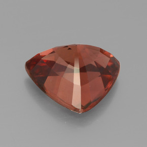 Zircon rose naturelle trillion, 5,50 ct, VVS