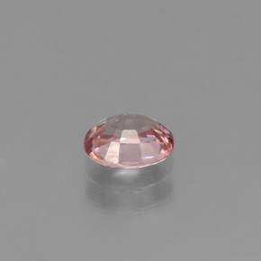 Zircon rose naturelle coupe ovale, 1,03 ct, VS