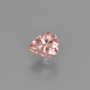 Zircon Pêche naturelle En forme de poire, 1.02 ct, VS