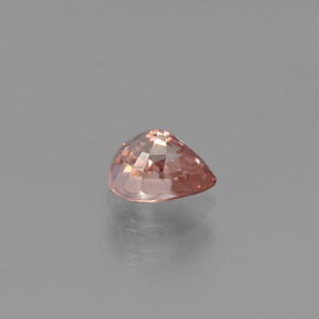 Zircon Pêche naturelle En forme de poire, 1.02 ct, VS